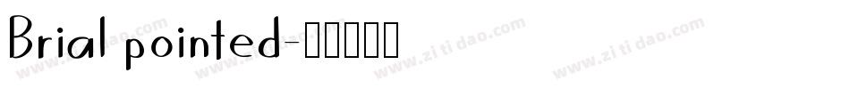 Brial pointed字体转换